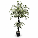 Artificial Wide White Bougainvillea Tree - 165cm (5.5ft)